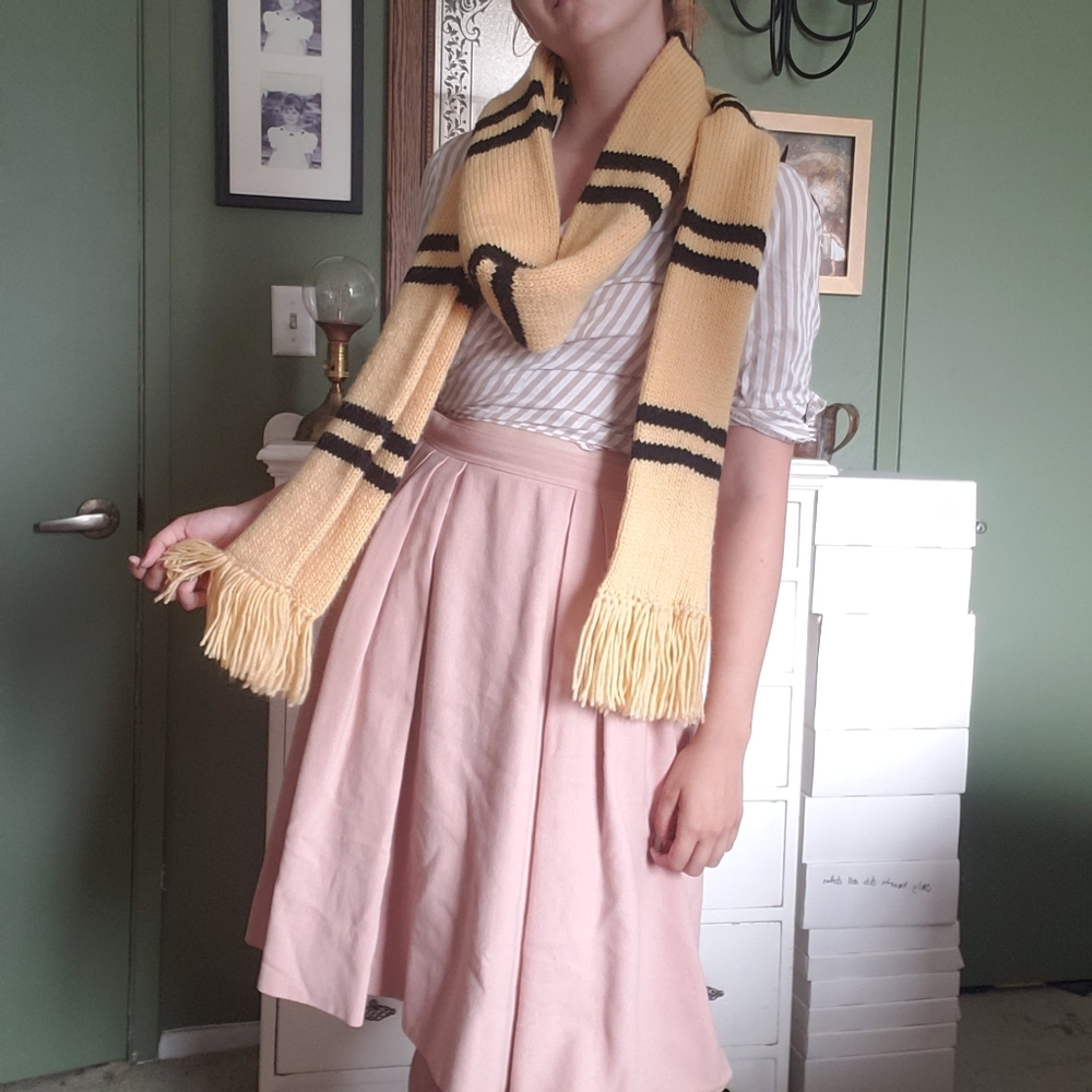 Handknit Hufflepuff Harry Potter Scarf